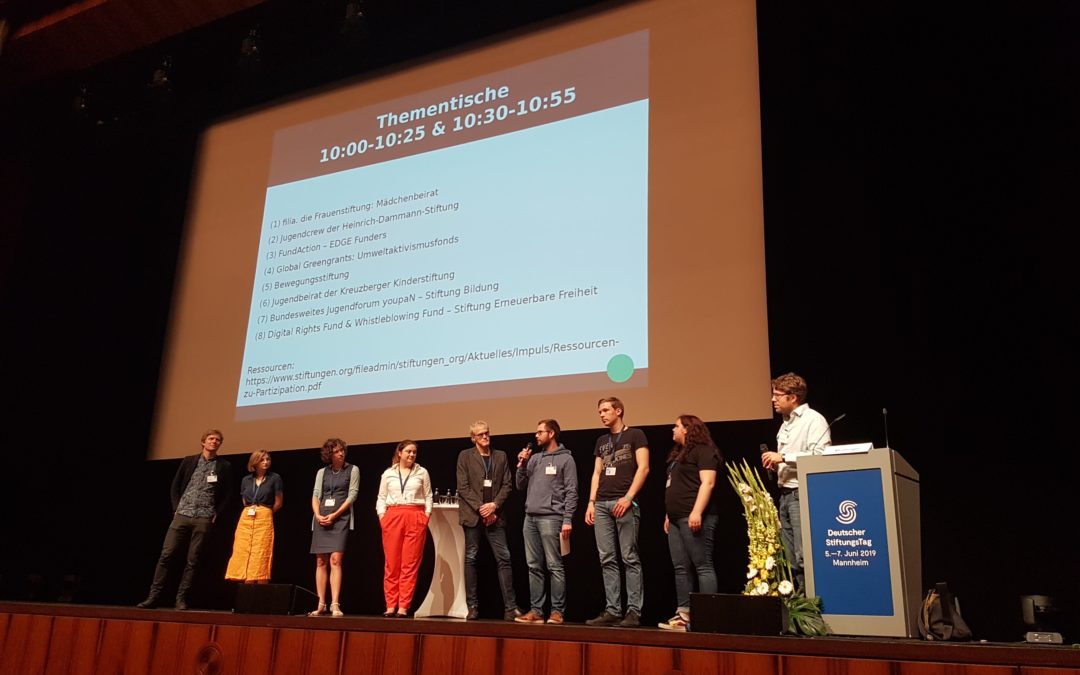 Die Heinrich-Dammann-Stiftung und die Jugendcrew auf dem StiftungsTag 2019
