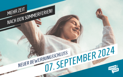 Neue Infos zum Bewerbungszeitraum!